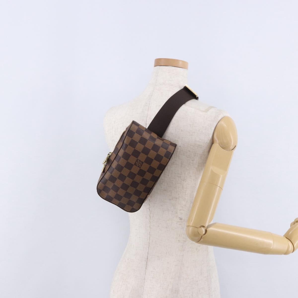 LOUIS VUITTON Damier Ebene Geronimos Shoulder Bag N51994 LV Auth 196427A
