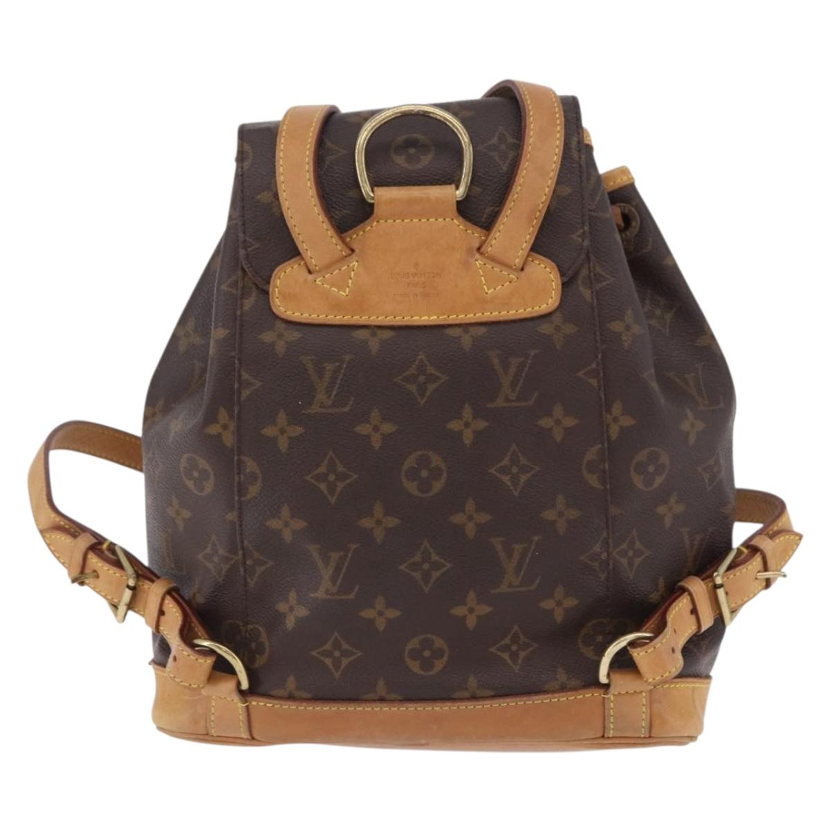 LOUIS VUITTON Monogram Montsouris MM Backpack M51136 LV Auth 196437A