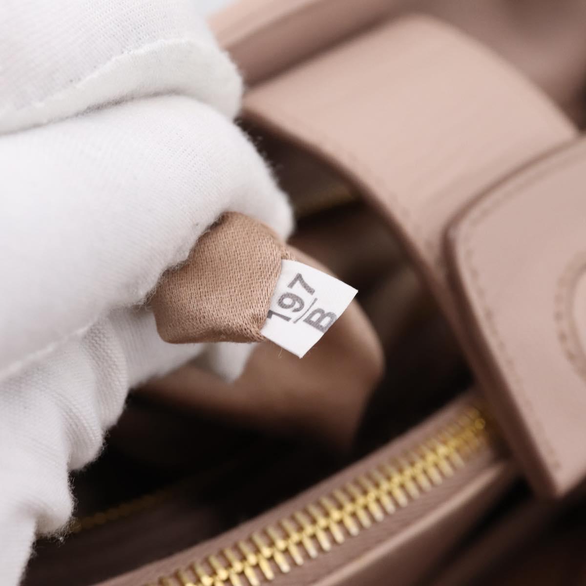 Miu Miu Matelasse Tote Bag Leather 2way Pink Gold Tone Auth 196443M
