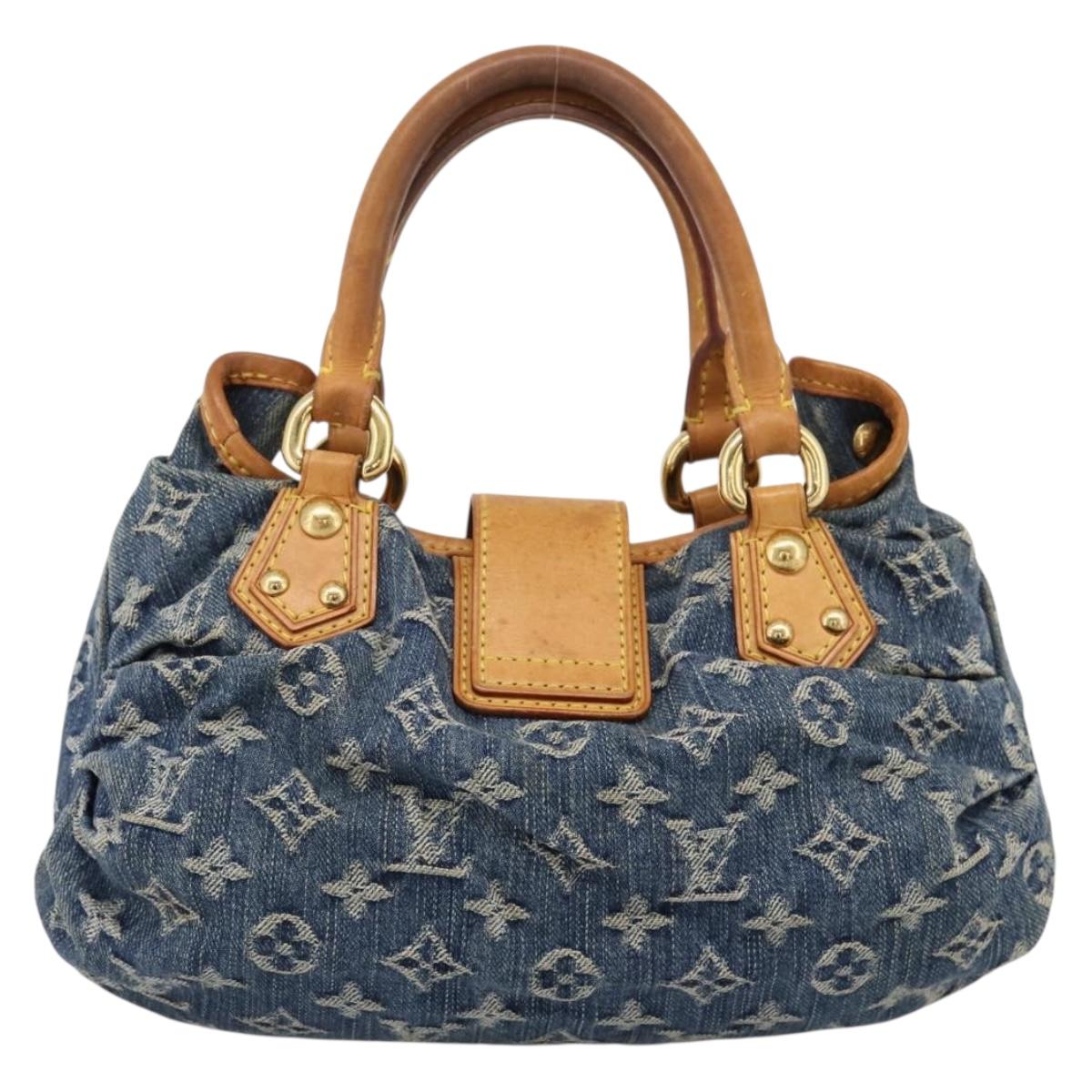 LOUIS VUITTON Monogram Denim Preity Hand Bag Blue M95020 LV Auth 196444A