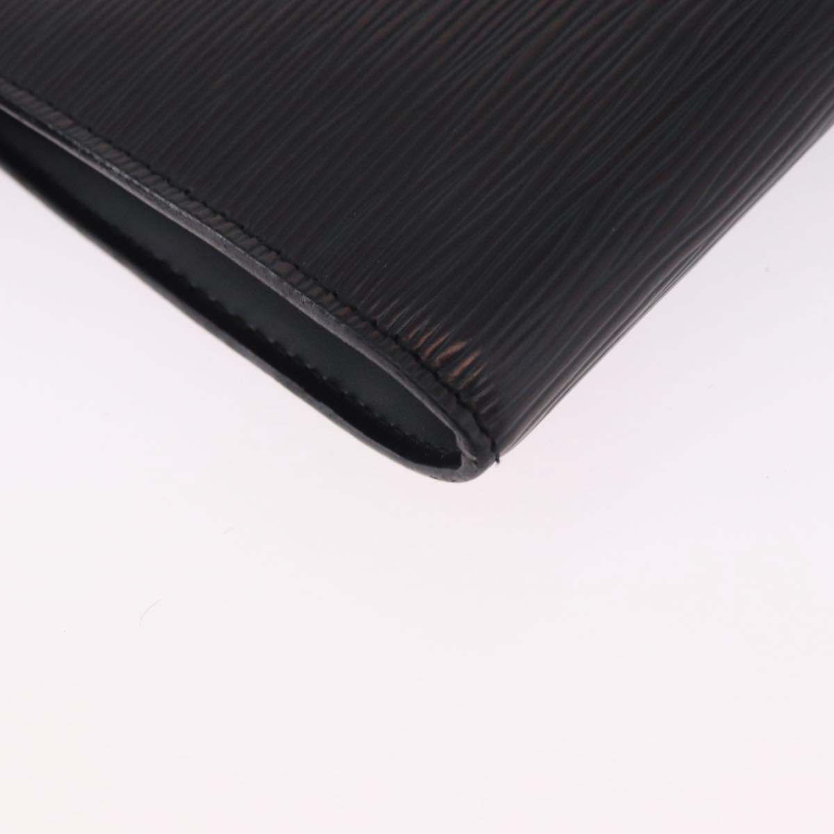 LOUIS VUITTON Epi Pochette Accessoires Accessory Pouch Black M52982 Auth 196446A