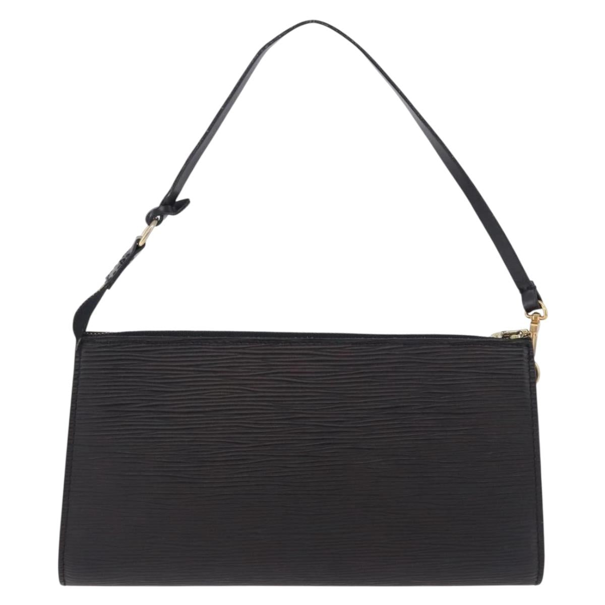 LOUIS VUITTON Epi Pochette Accessoires Accessory Pouch Black M52982 Auth 196446A