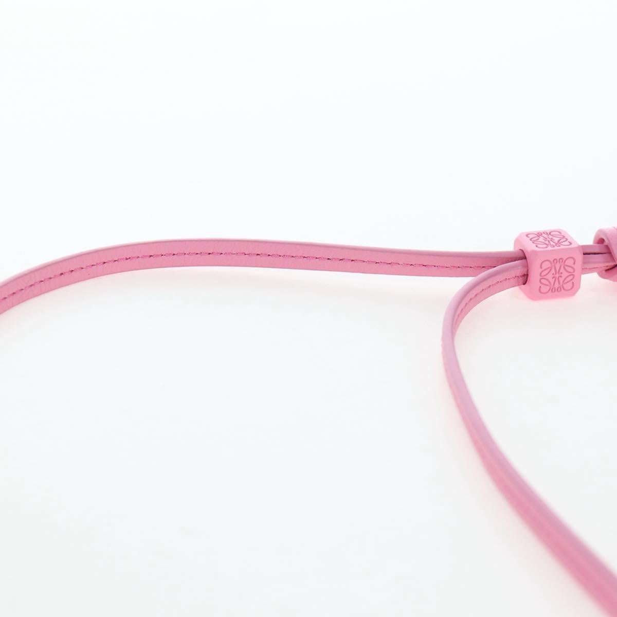 LOEWE Balloon Pouch Leather Pink Auth 196452M