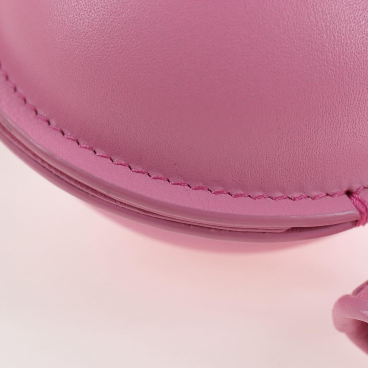 LOEWE Balloon Pouch Leather Pink Auth 196452M