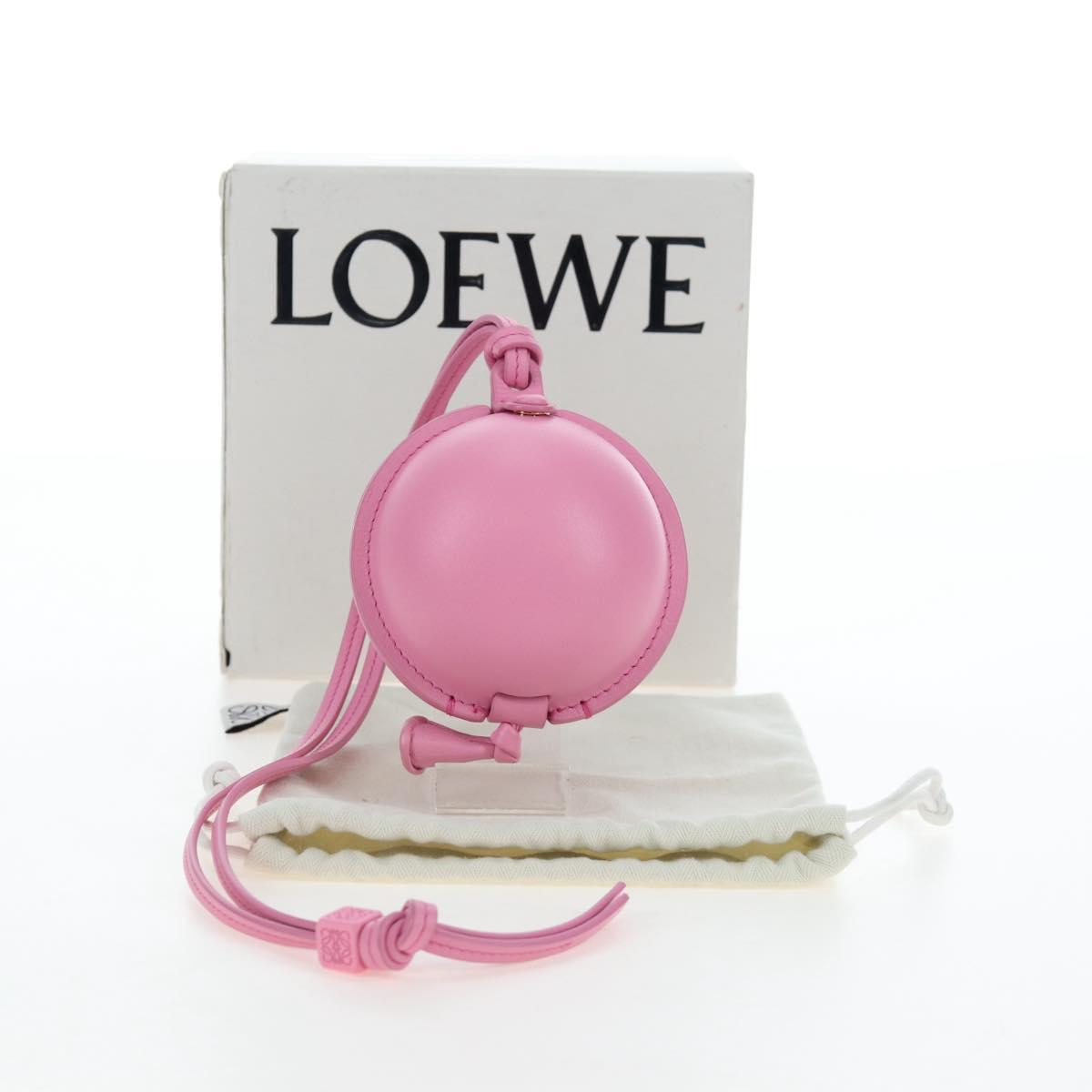 LOEWE Balloon Pouch Leather Pink Auth 196452M