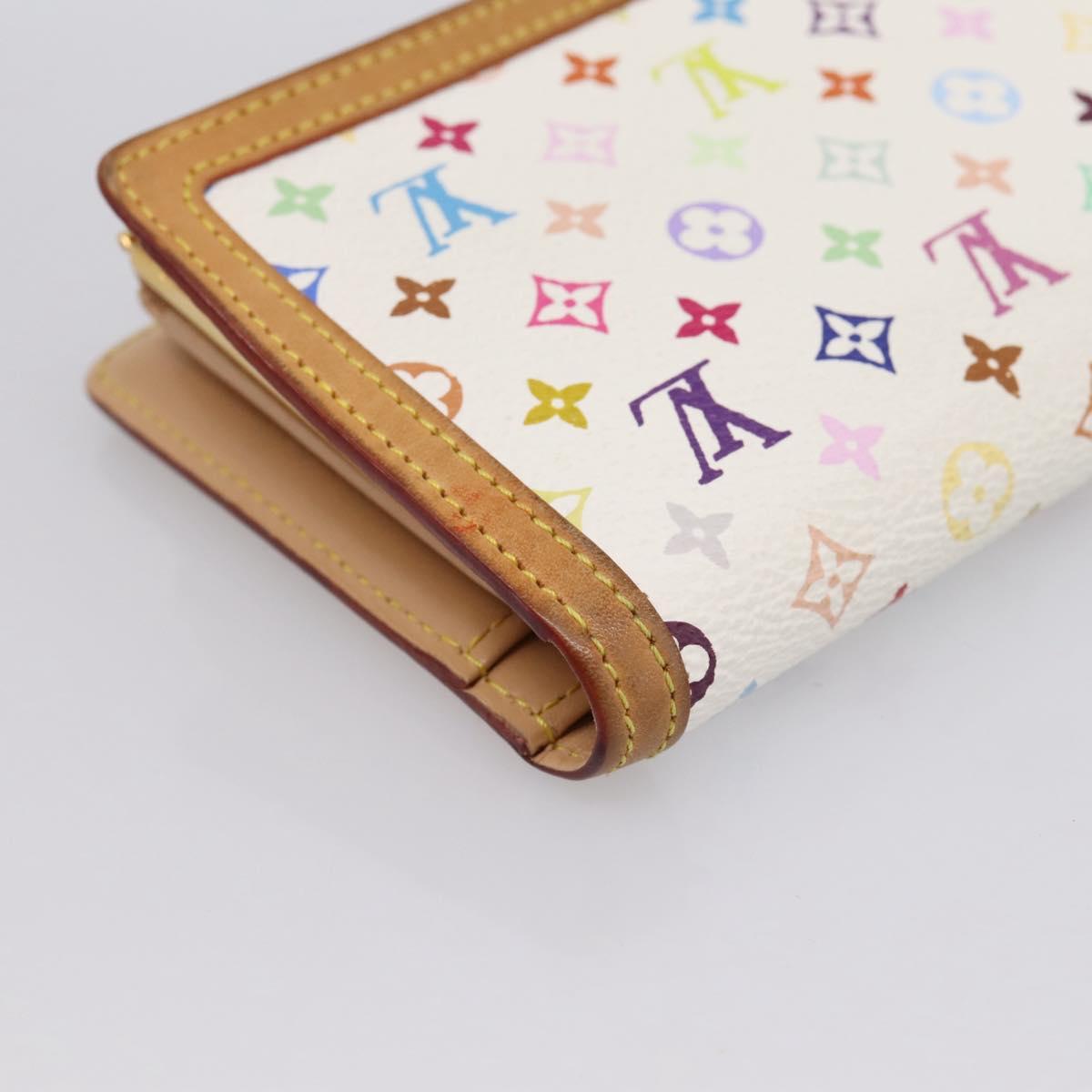 LOUIS VUITTON Multicolor Porte Monnaie Viennois Wallet M92987 LV Auth 196454A