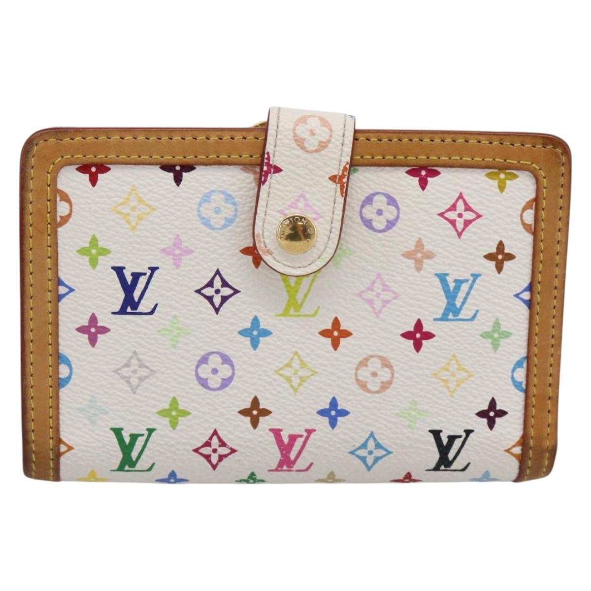 LOUIS VUITTON Multicolor Porte Monnaie Viennois Wallet M92987 LV Auth 196454A