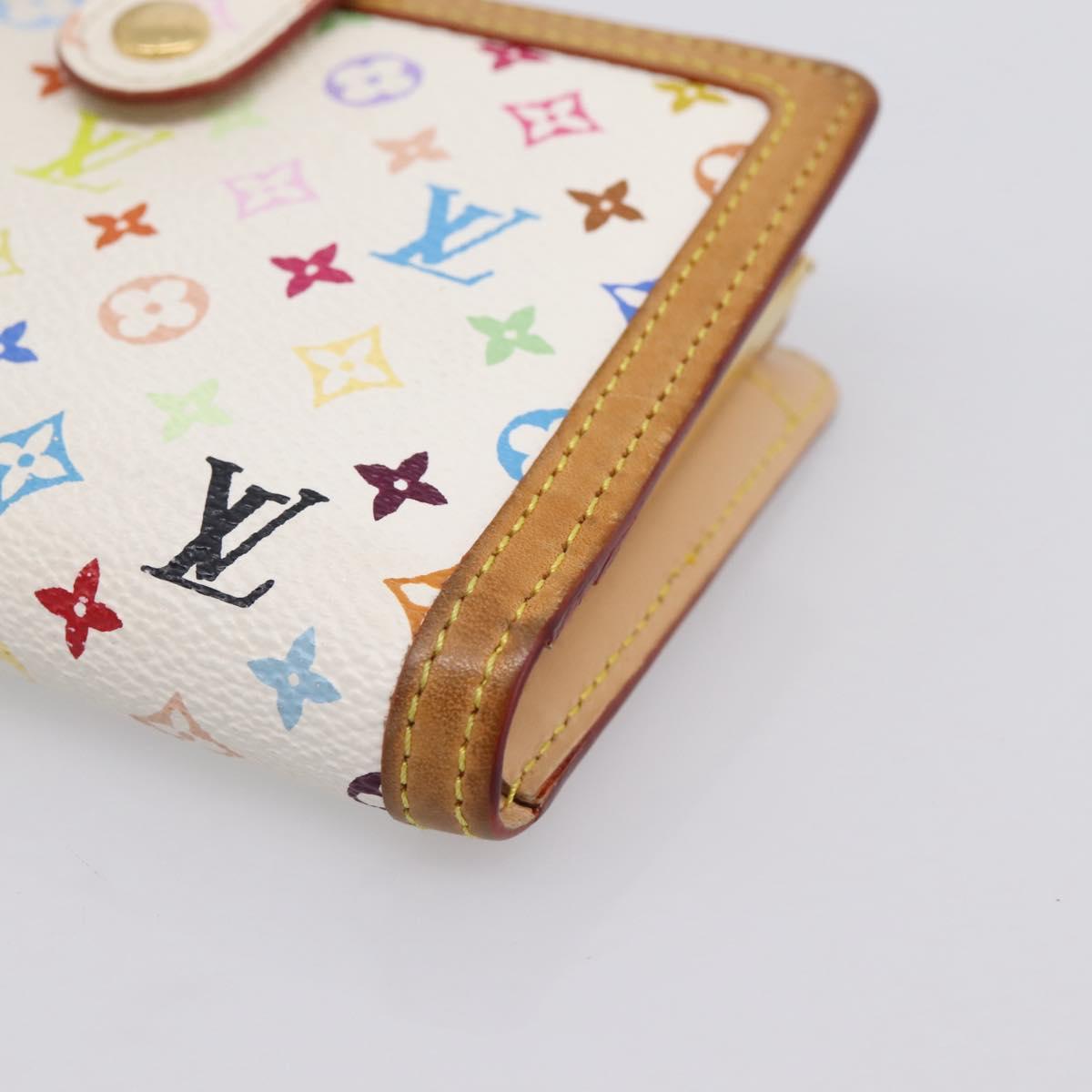 LOUIS VUITTON Multicolor Porte Monnaie Viennois Wallet M92987 LV Auth 196454A