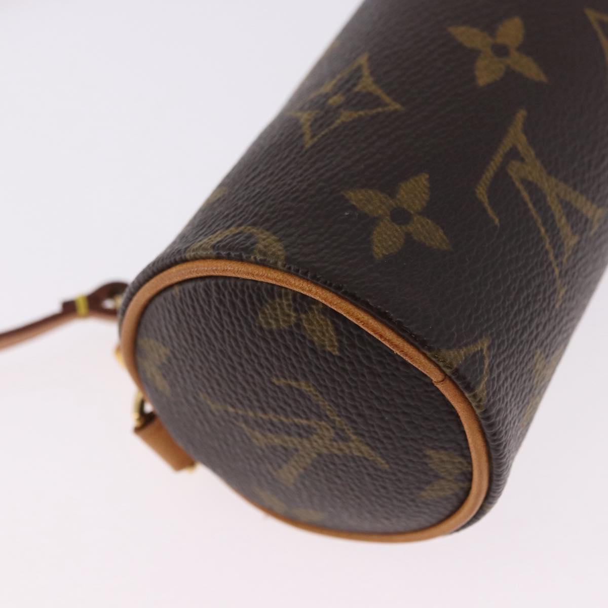 LOUIS VUITTON Monogram Papillon Pouch LV Auth 196455A