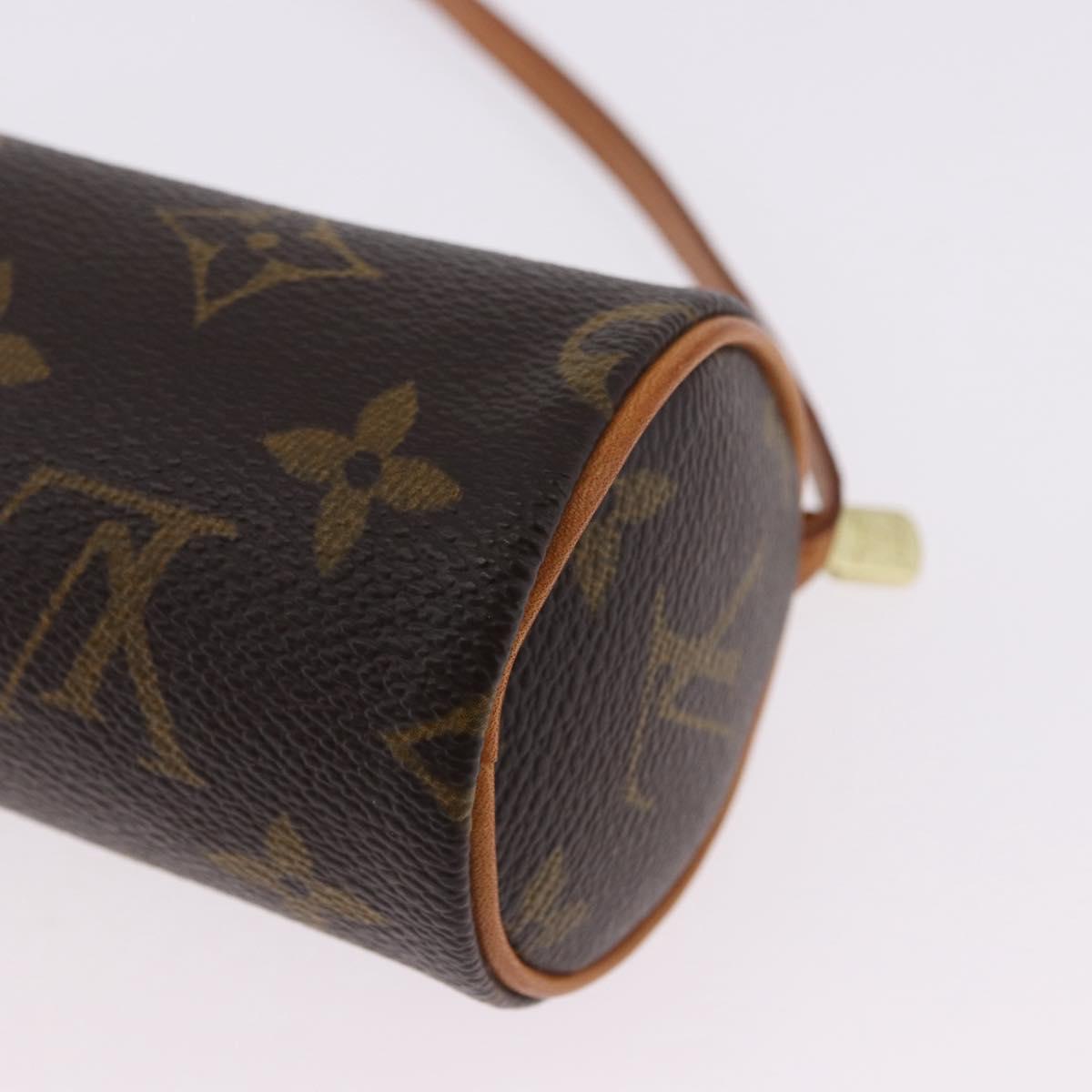 LOUIS VUITTON Monogram Papillon Pouch LV Auth 196455A