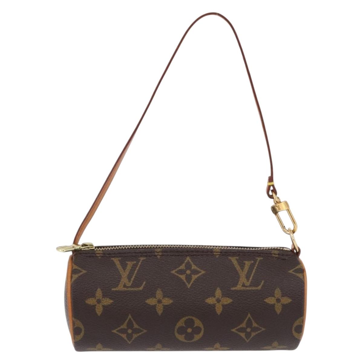 LOUIS VUITTON Monogram Papillon Pouch LV Auth 196455A