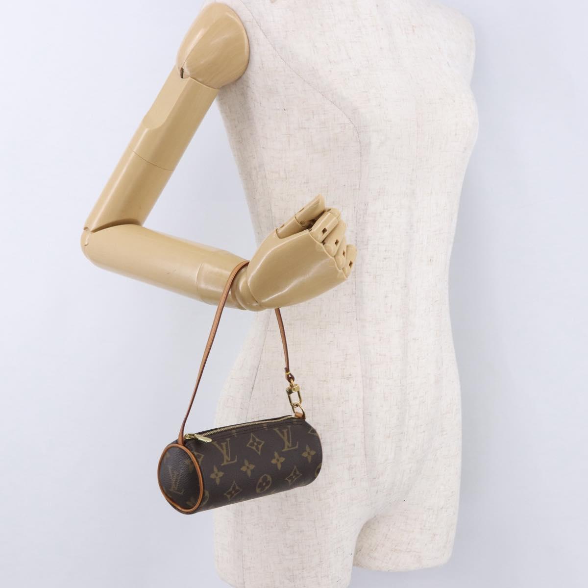 LOUIS VUITTON Monogram Papillon Pouch LV Auth 196455A