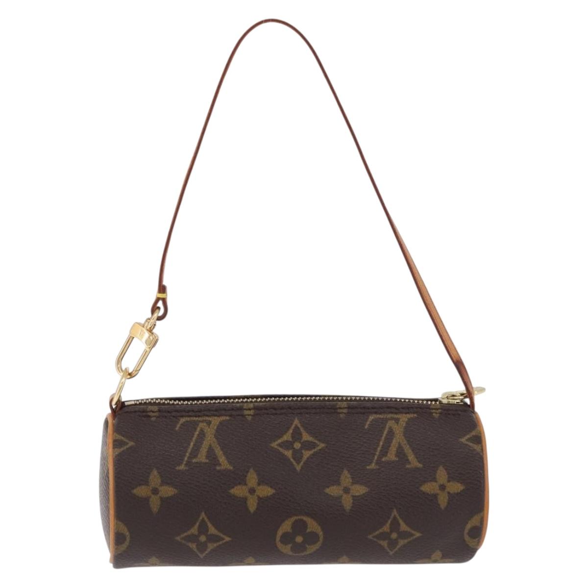 LOUIS VUITTON Monogram Papillon Pouch LV Auth 196455A