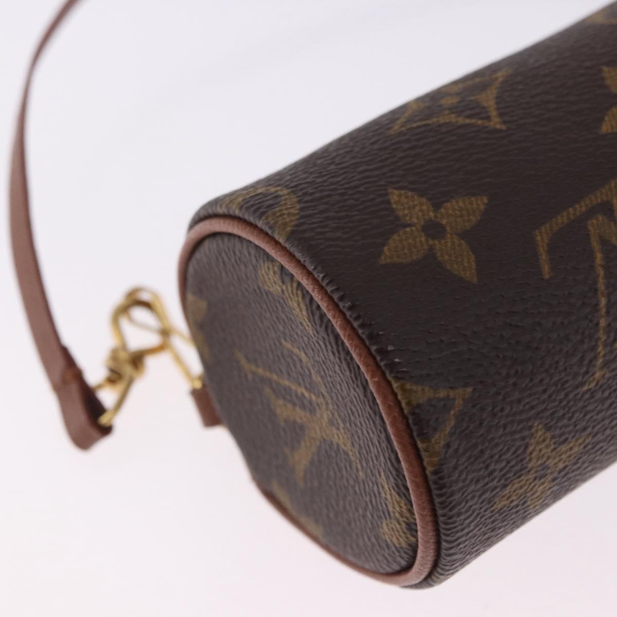 LOUIS VUITTON Monogram Papillon Pouch LV Auth 196457