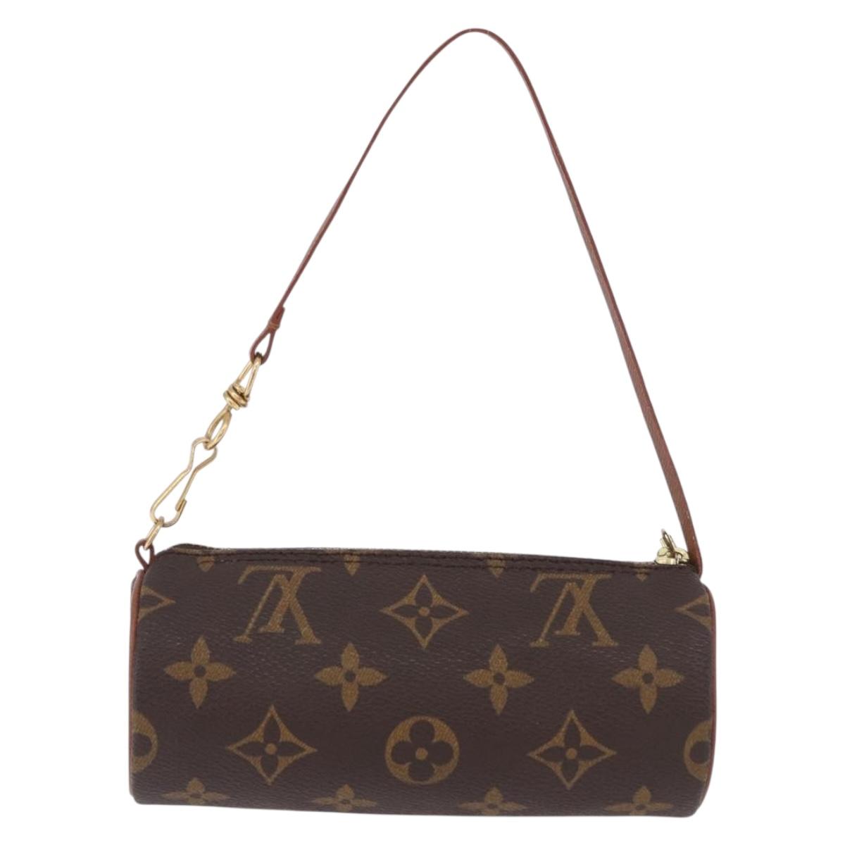 LOUIS VUITTON Monogram Papillon Pouch LV Auth 196457