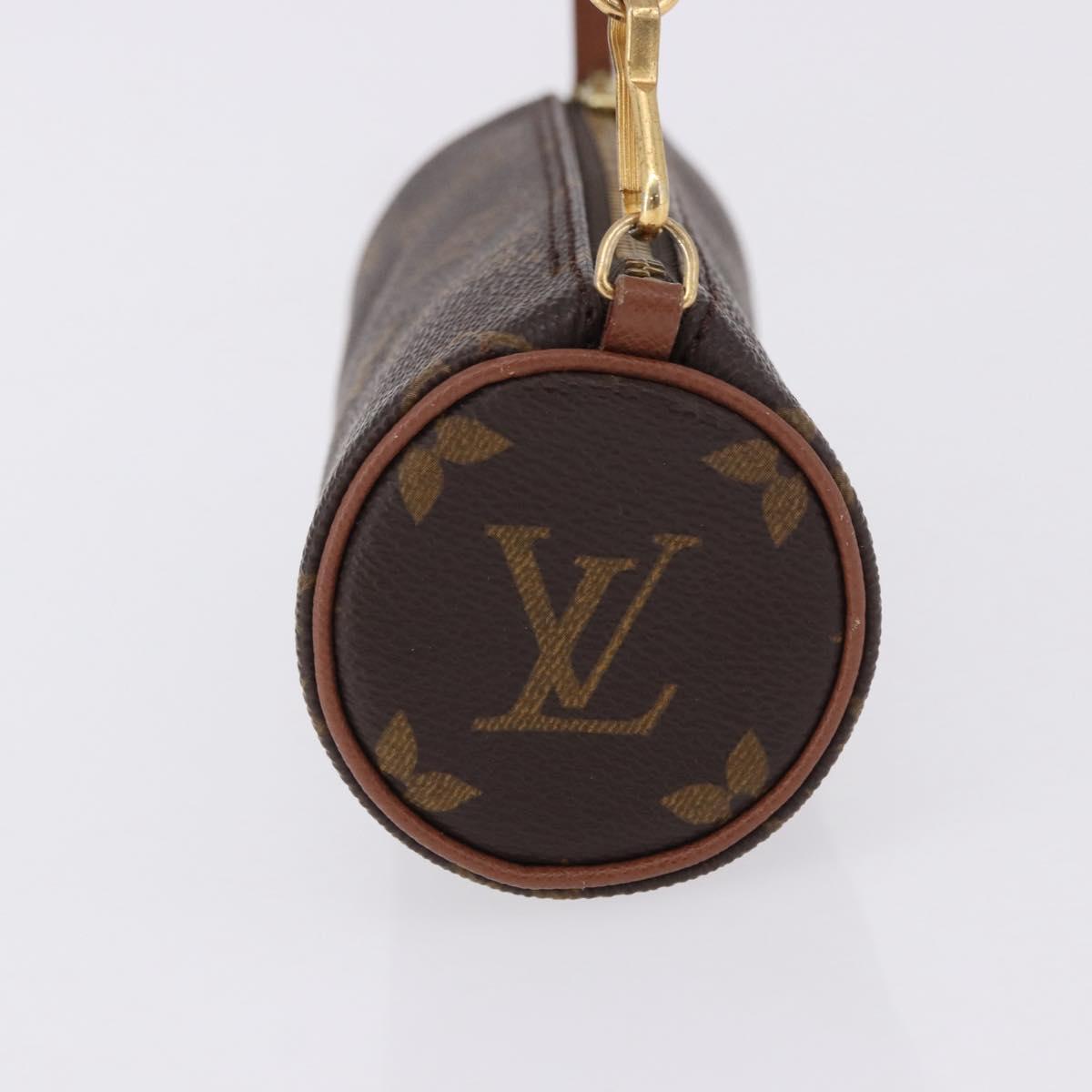 LOUIS VUITTON Monogram Papillon Pouch LV Auth 196457