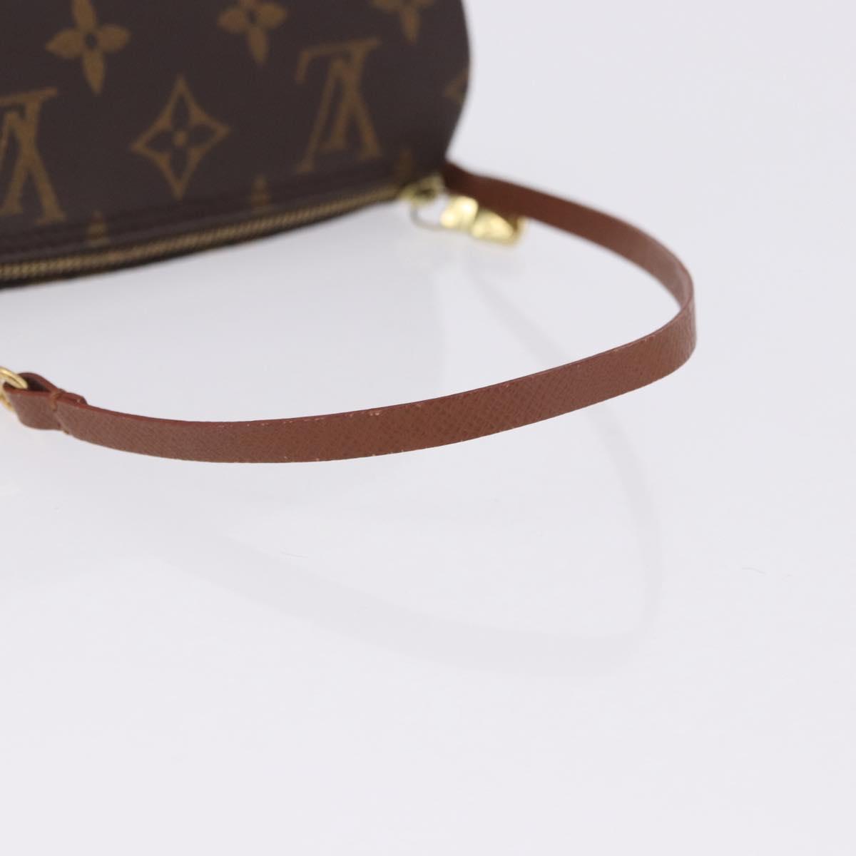 LOUIS VUITTON Monogram Papillon Pouch LV Auth 196457