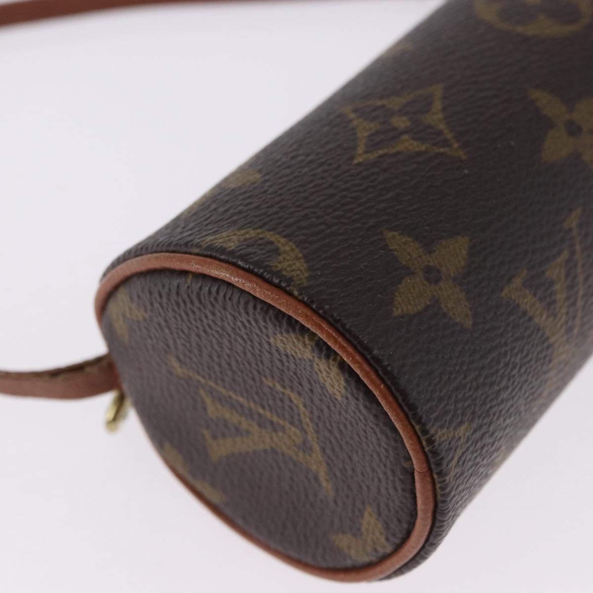 LOUIS VUITTON Monogram Papillon Pouch LV Auth 196458