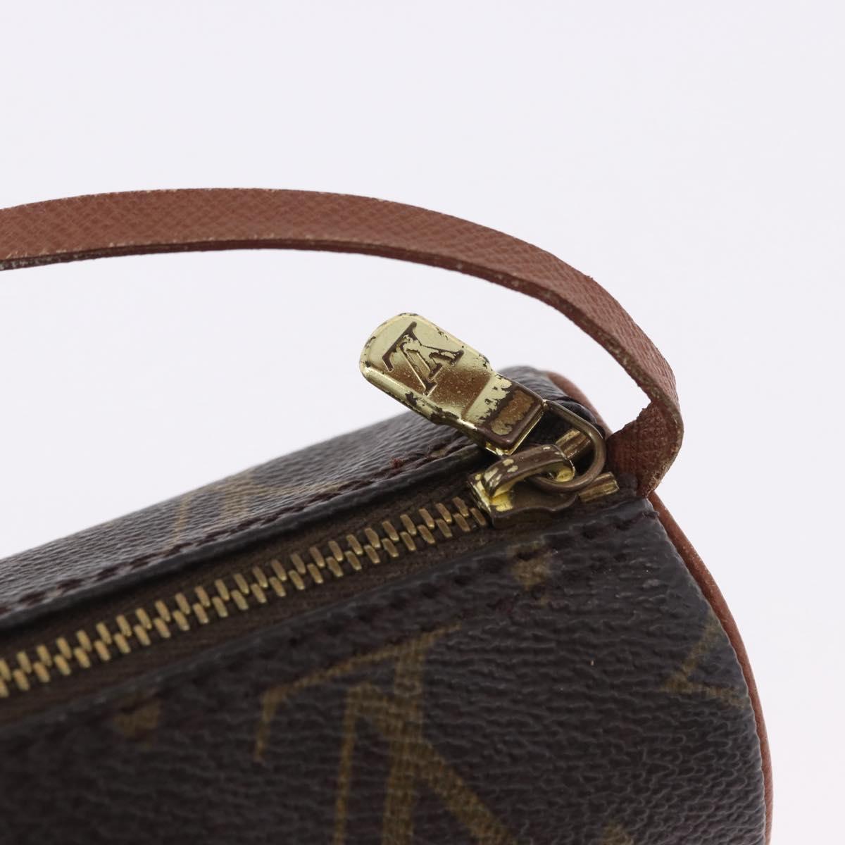 LOUIS VUITTON Monogram Papillon Pouch LV Auth 196458