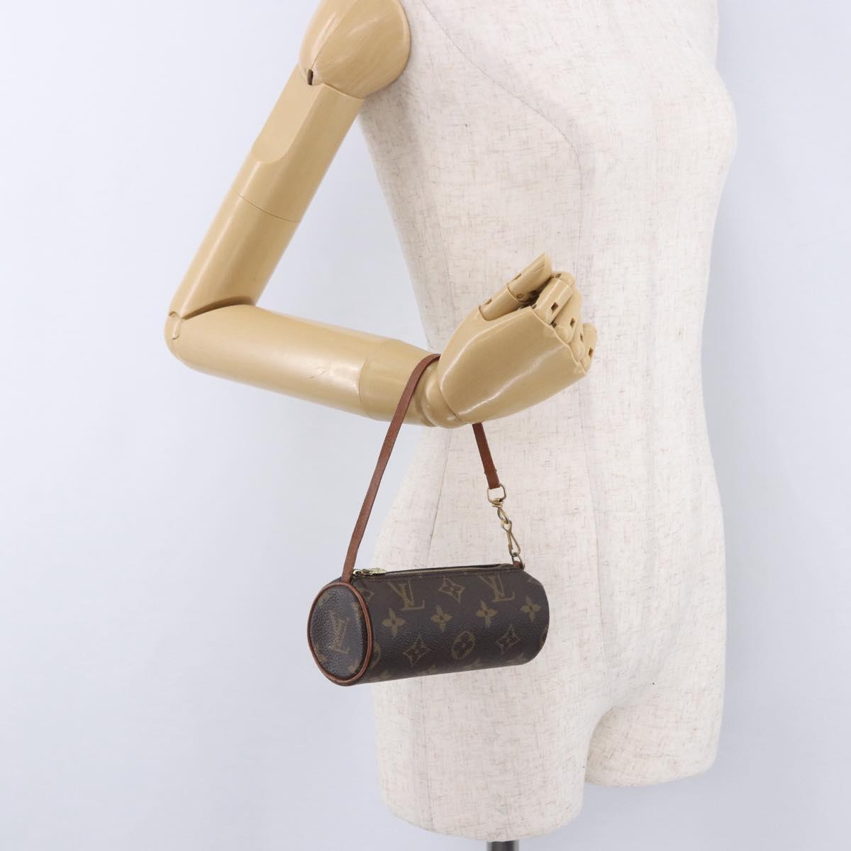 LOUIS VUITTON Monogram Papillon Pouch LV Auth 196458