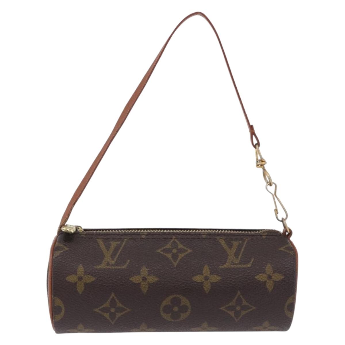 LOUIS VUITTON Monogram Papillon Pouch LV Auth 196458