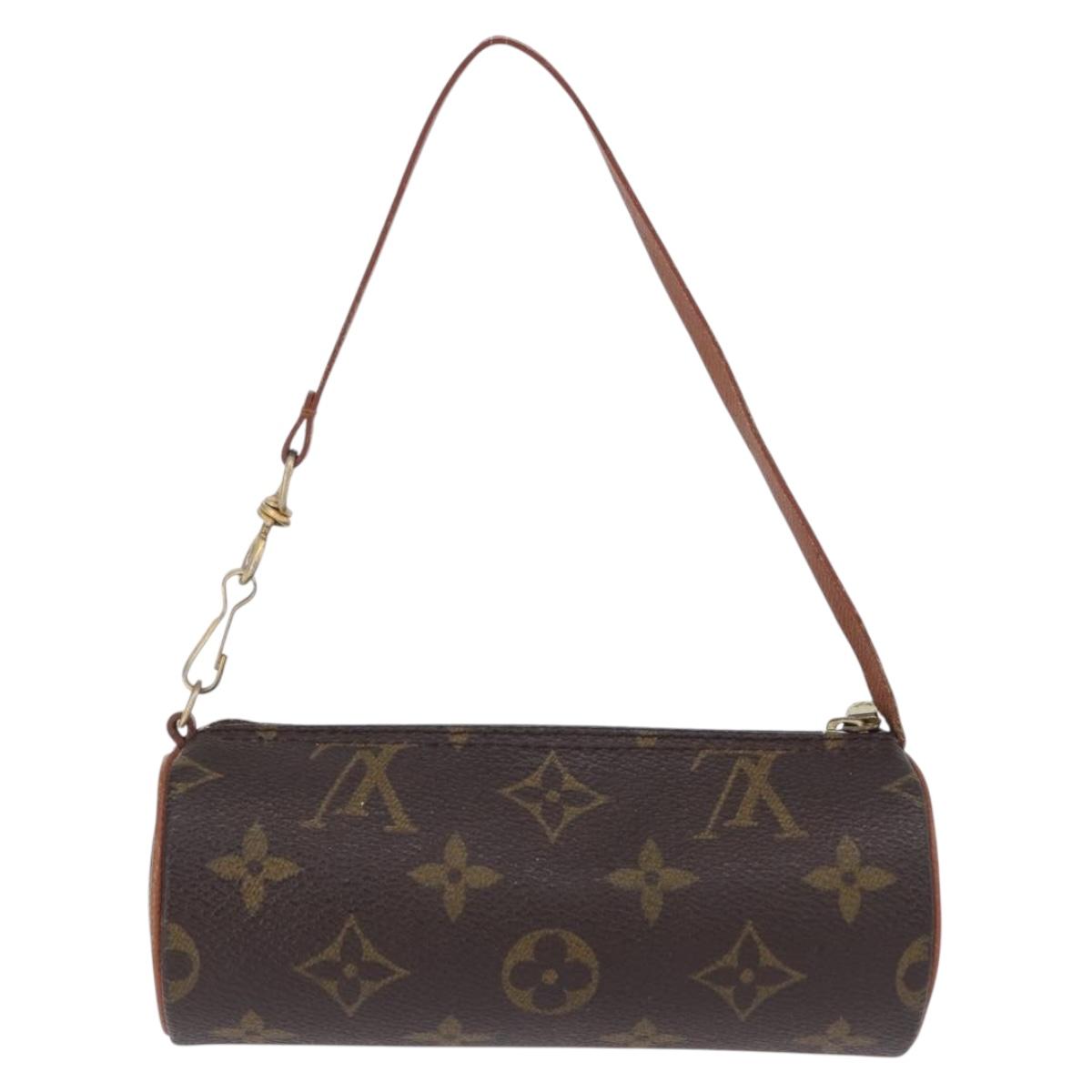 LOUIS VUITTON Monogram Papillon Pouch LV Auth 196458