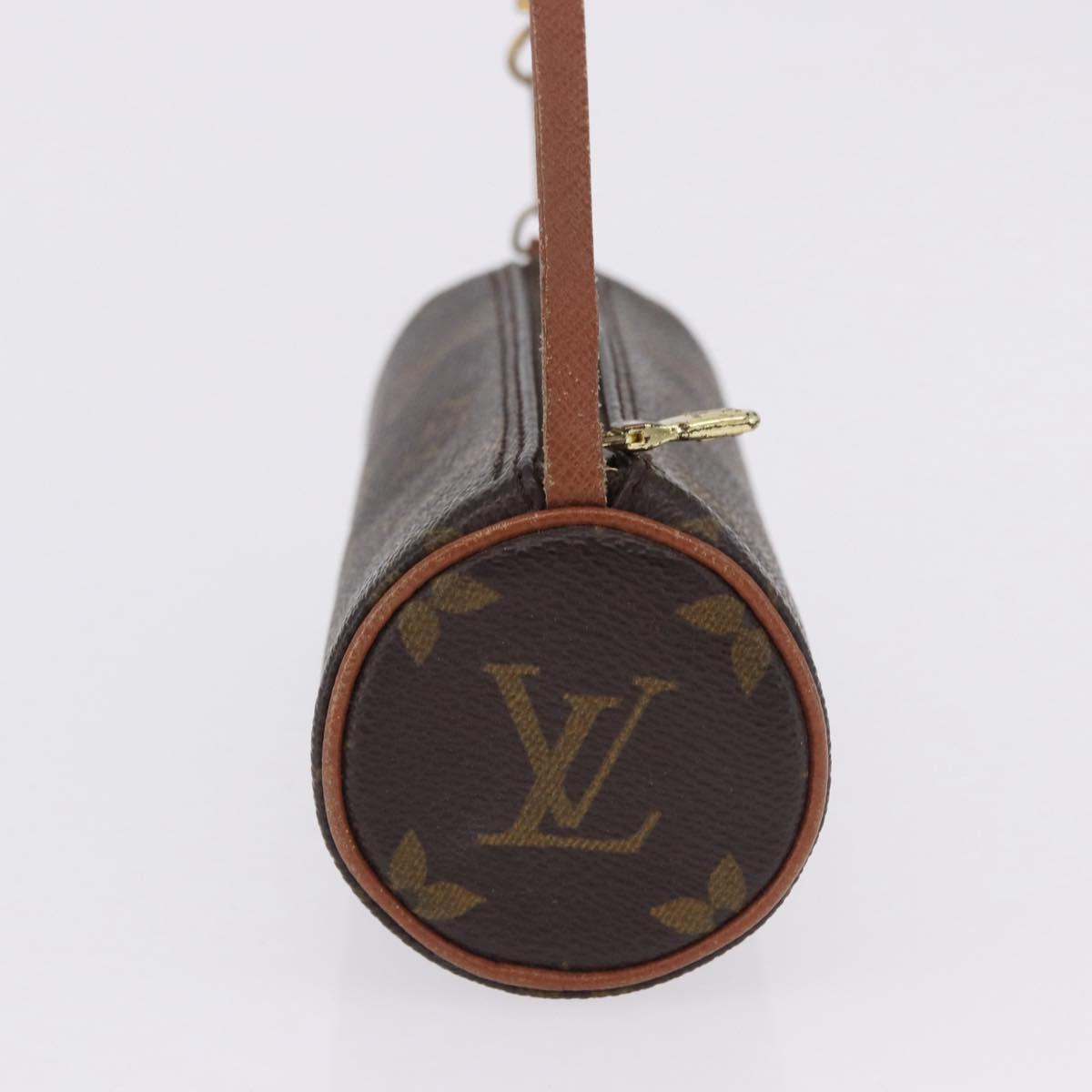 LOUIS VUITTON Monogram Papillon Pouch LV Auth 196458