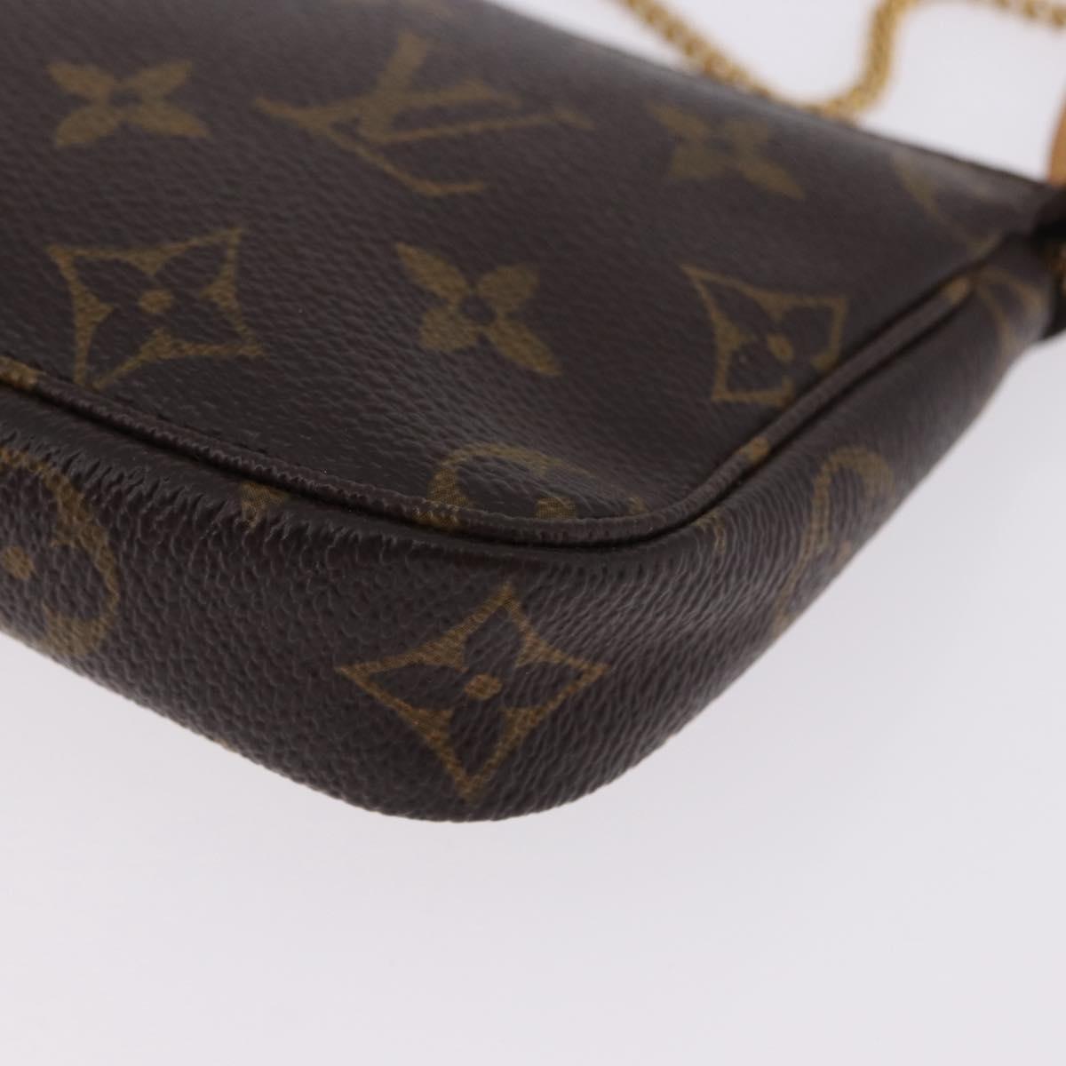 LOUIS VUITTON Monogram Mini Pochette Accessoires Pouch M58009 LV Auth 196464A
