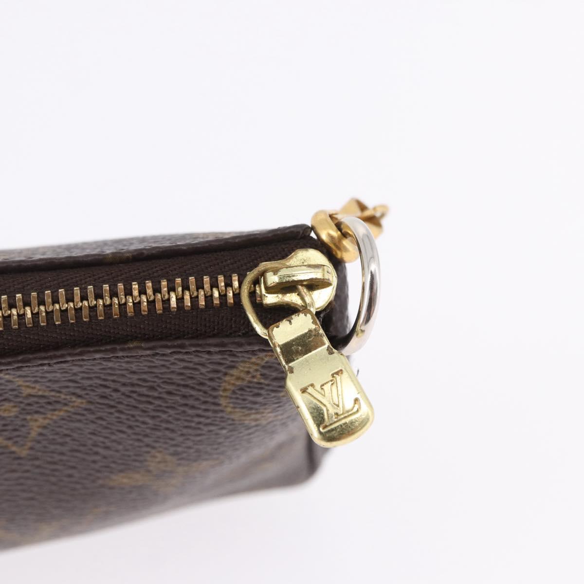LOUIS VUITTON Monogram Mini Pochette Accessoires Pouch M58009 LV Auth 196464A