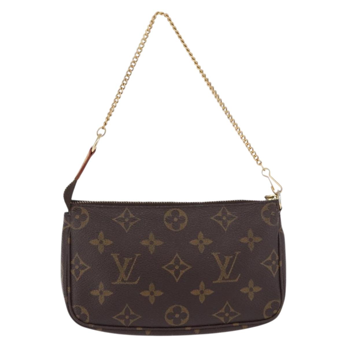 LOUIS VUITTON Monogram Mini Pochette Accessoires Pouch M58009 LV Auth 196464A