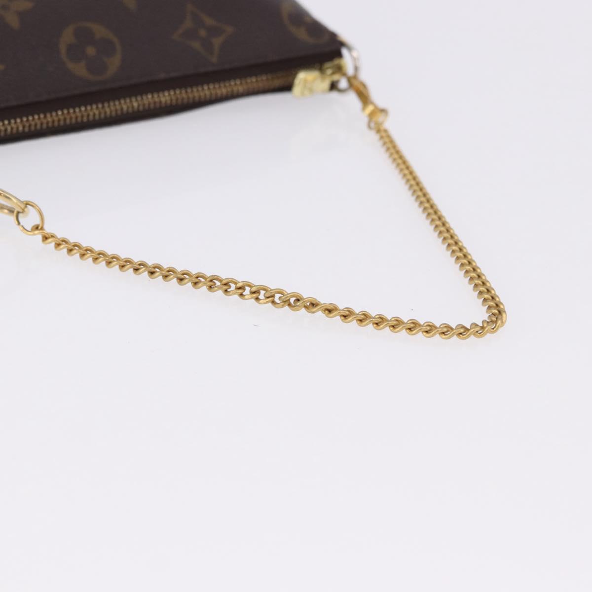 LOUIS VUITTON Monogram Mini Pochette Accessoires Pouch M58009 LV Auth 196464A