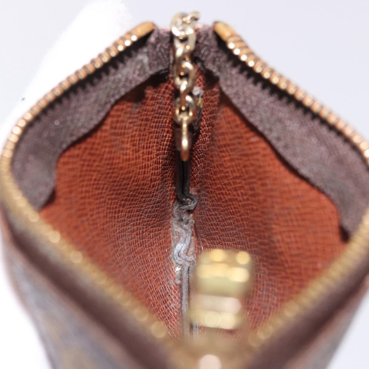 LOUIS VUITTON Monogram Pochette Cles Coin Purse M62650 LV Auth 196468