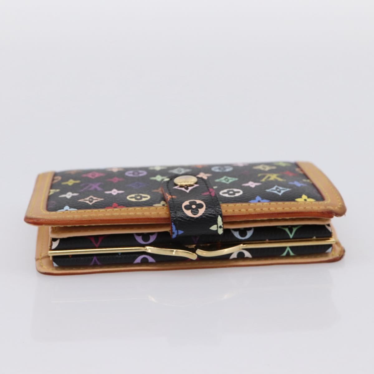 LOUIS VUITTON Multicolor Porte Monnaie Viennois Wallet M92987 LV Auth 196471A
