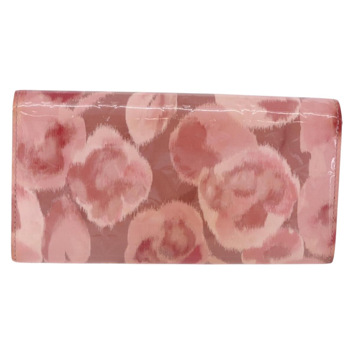 LOUIS VUITTON Monogram Vernis Ikat Flower Portefeiulle Sarah M90023 Auth 196473