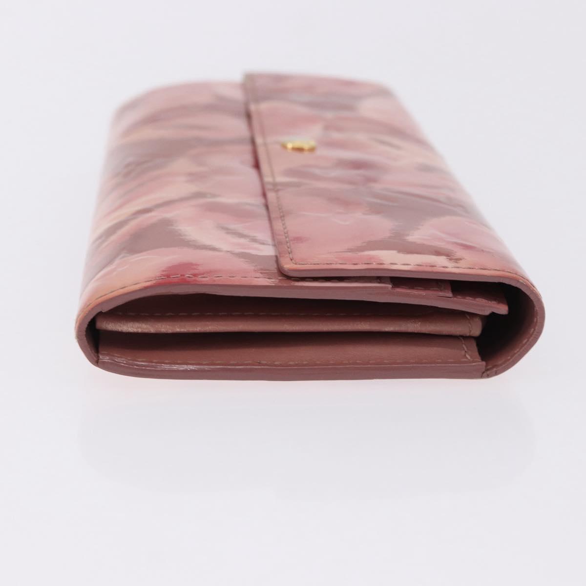 LOUIS VUITTON Monogram Vernis Ikat Flower Portefeiulle Sarah M90023 Auth 196473
