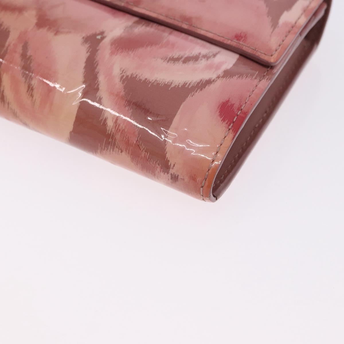 LOUIS VUITTON Monogram Vernis Ikat Flower Portefeiulle Sarah M90023 Auth 196473
