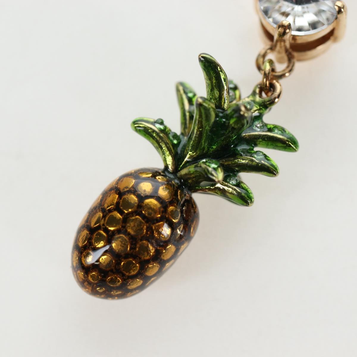 Miu Miu Necklace Metal Gold Tone Auth 196475V