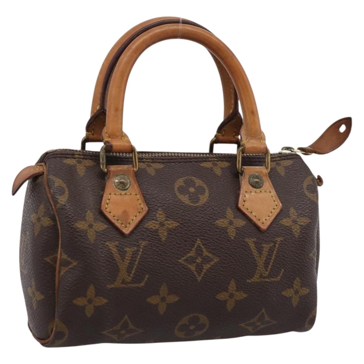 LOUIS VUITTON Monogram Mini Speedy Hand Bag M41534 LV Auth 196480