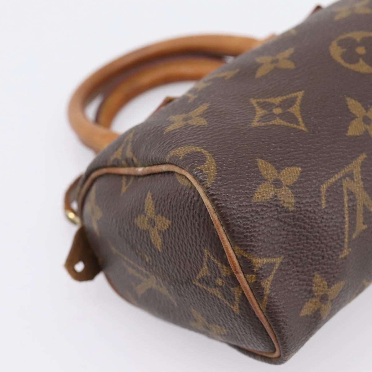 LOUIS VUITTON Monogram Mini Speedy Hand Bag M41534 LV Auth 196480