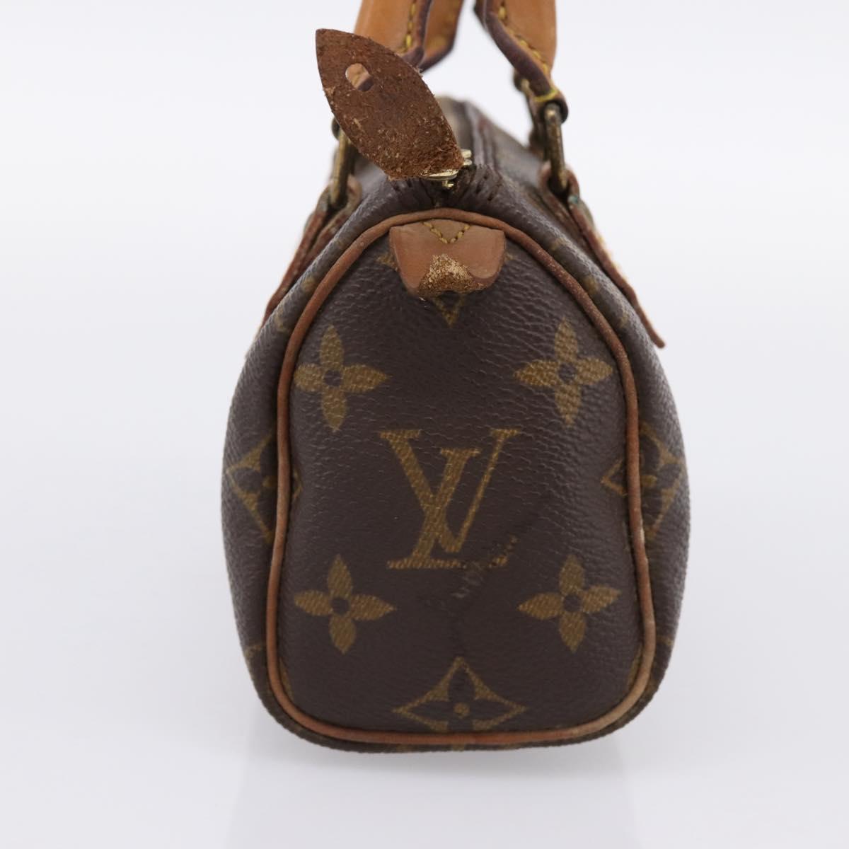LOUIS VUITTON Monogram Mini Speedy Hand Bag M41534 LV Auth 196480