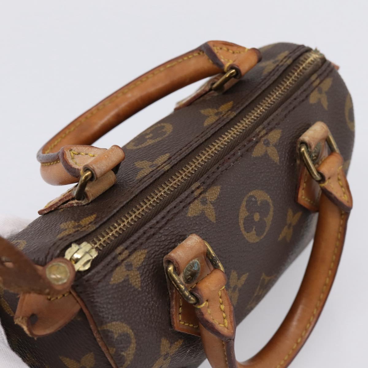 LOUIS VUITTON Monogram Mini Speedy Hand Bag M41534 LV Auth 196480