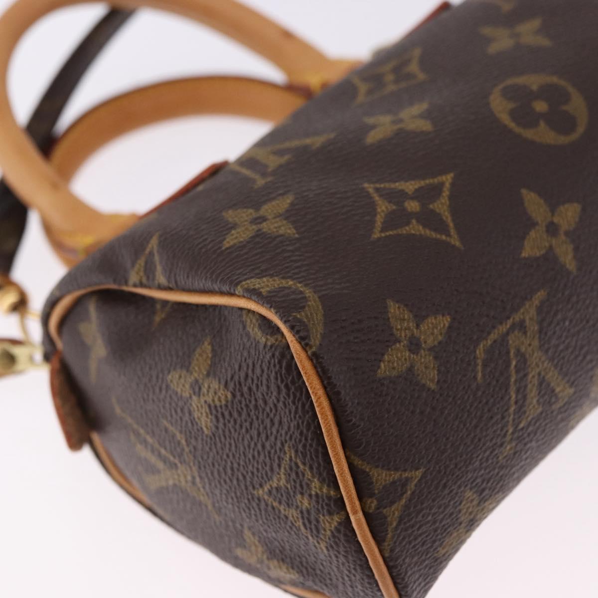 LOUIS VUITTON Monogram Mini Speedy Hand Bag M41534 LV Auth 196481V