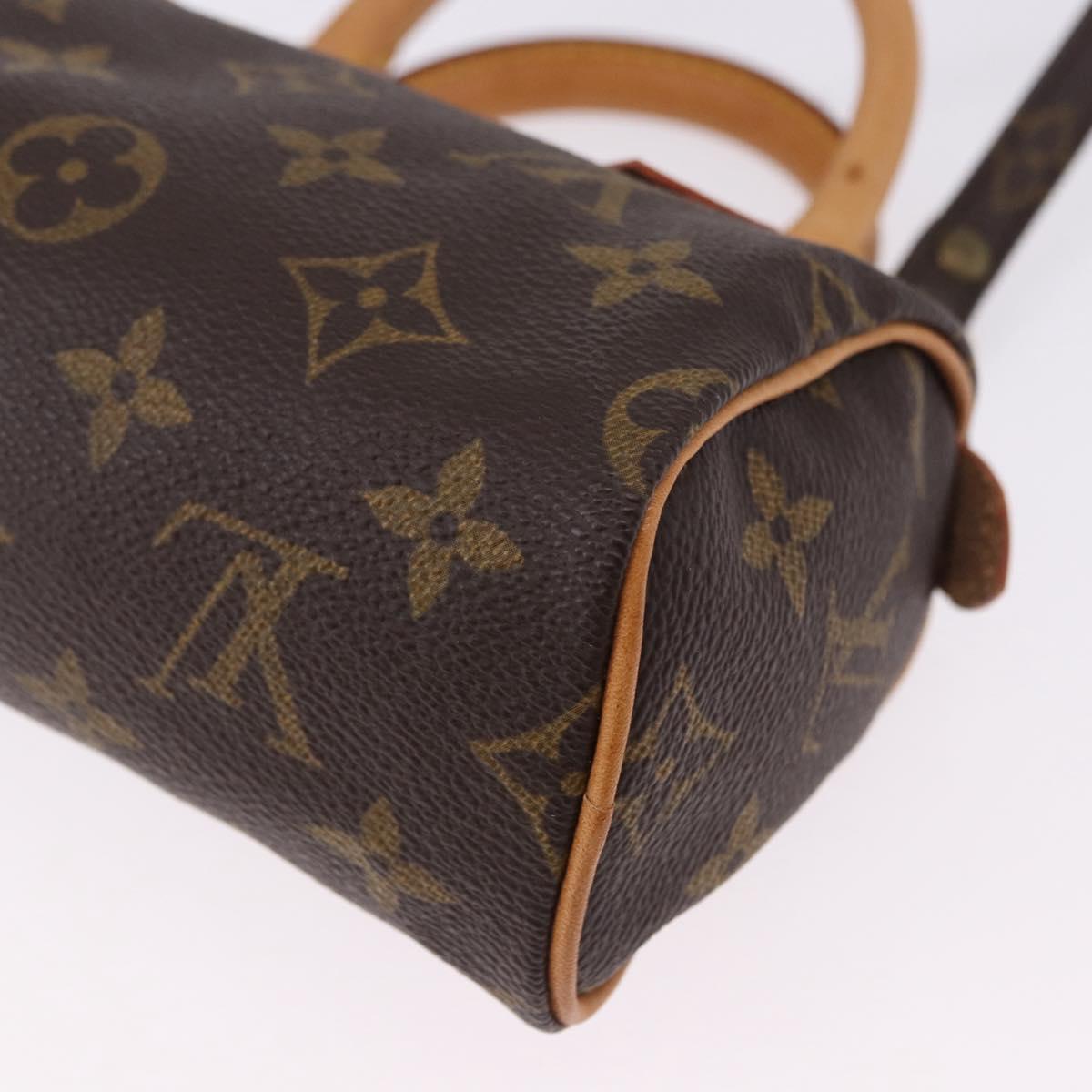 LOUIS VUITTON Monogram Mini Speedy Hand Bag M41534 LV Auth 196481V
