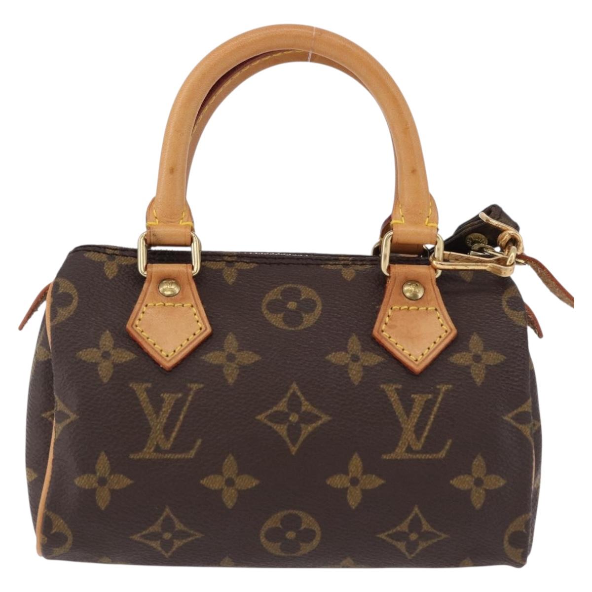 LOUIS VUITTON Monogram Mini Speedy Hand Bag M41534 LV Auth 196481V