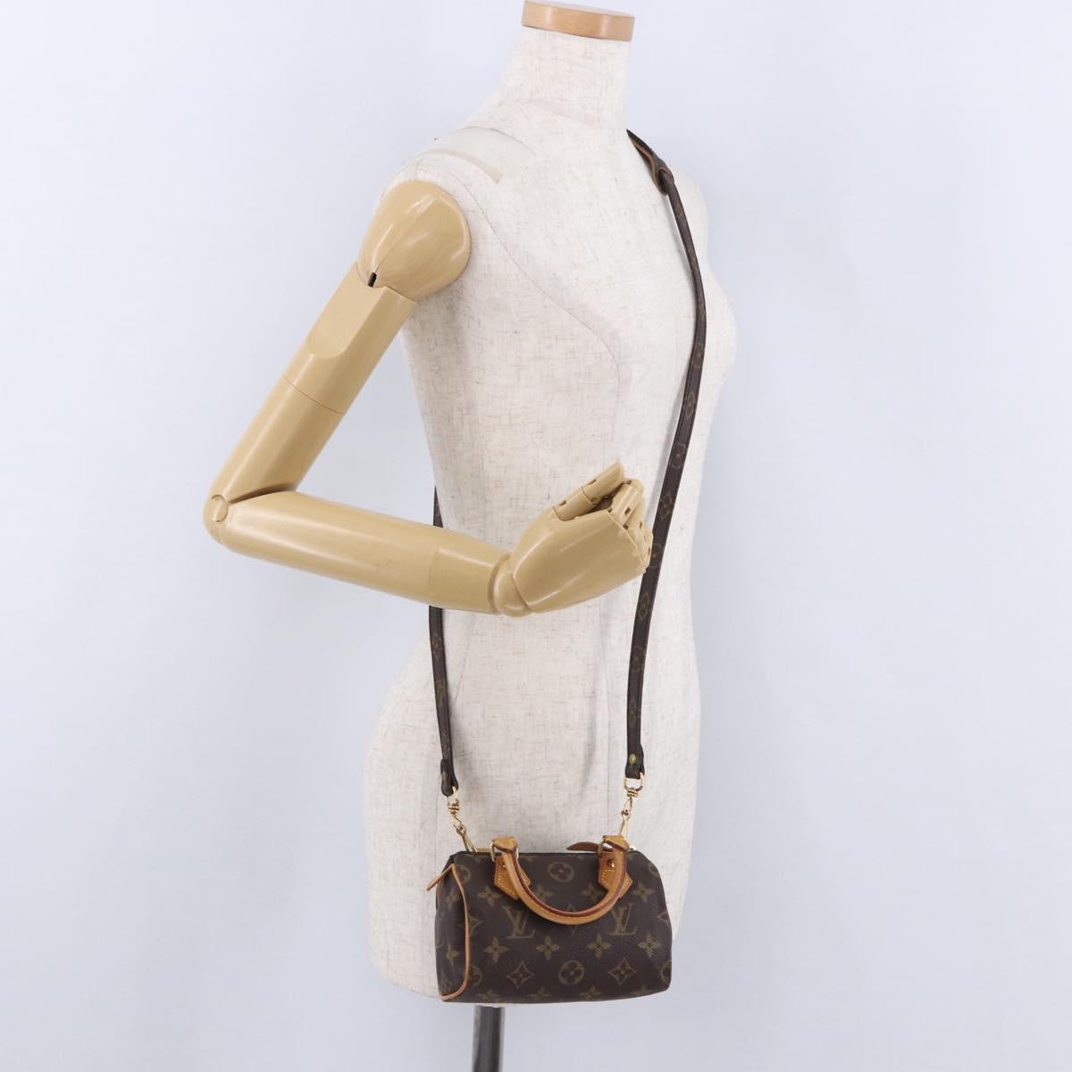 LOUIS VUITTON Monogram Mini Speedy Hand Bag M41534 LV Auth 196481V