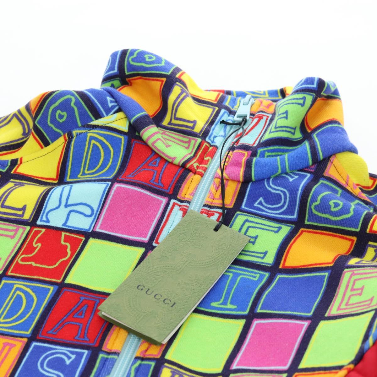 GUCCI Half Zip Trainer Cotton Multicolor Auth 196485M