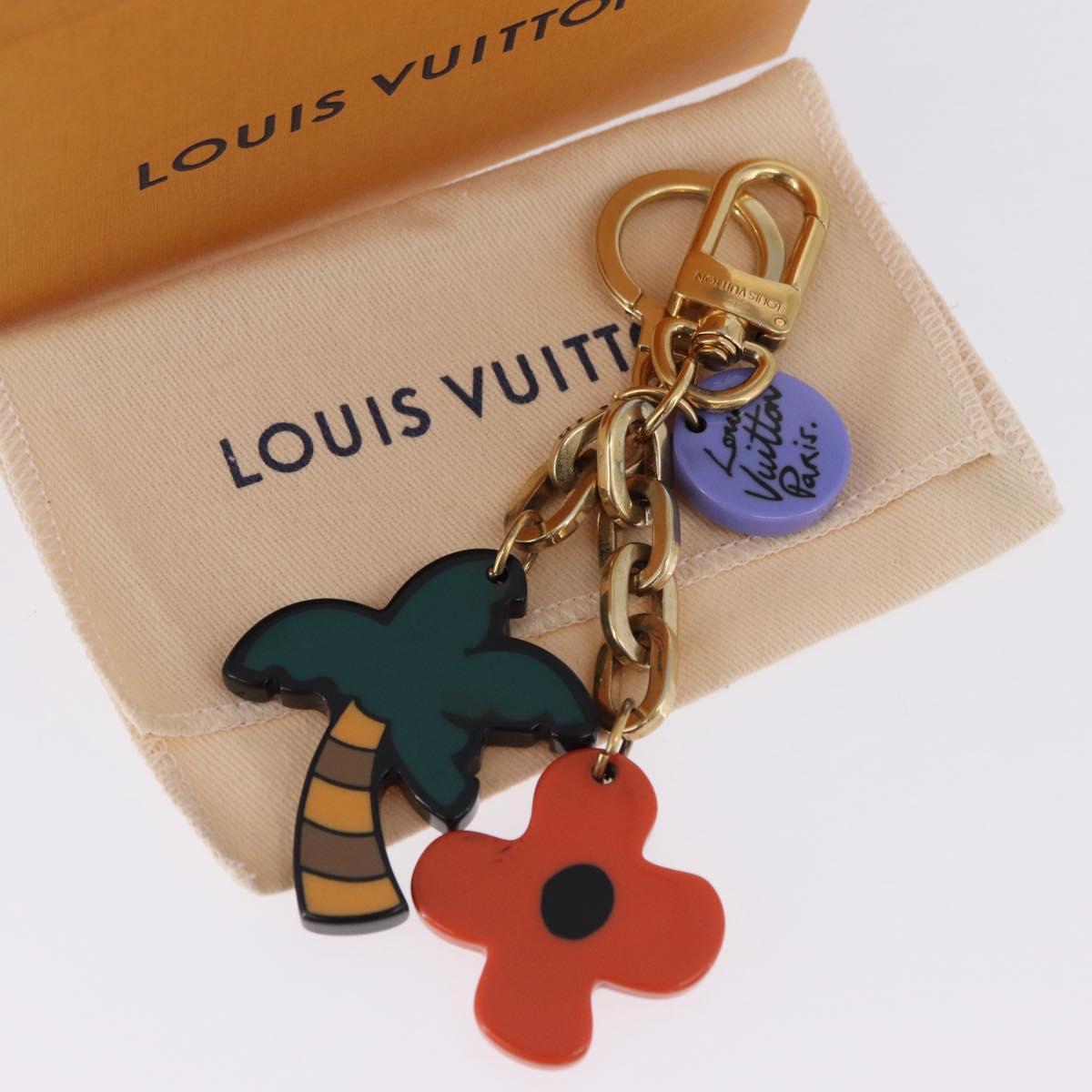 LOUIS VUITTON Porte Cles Eye All Key Holder metal Gold GA0131 LV Auth 196487V