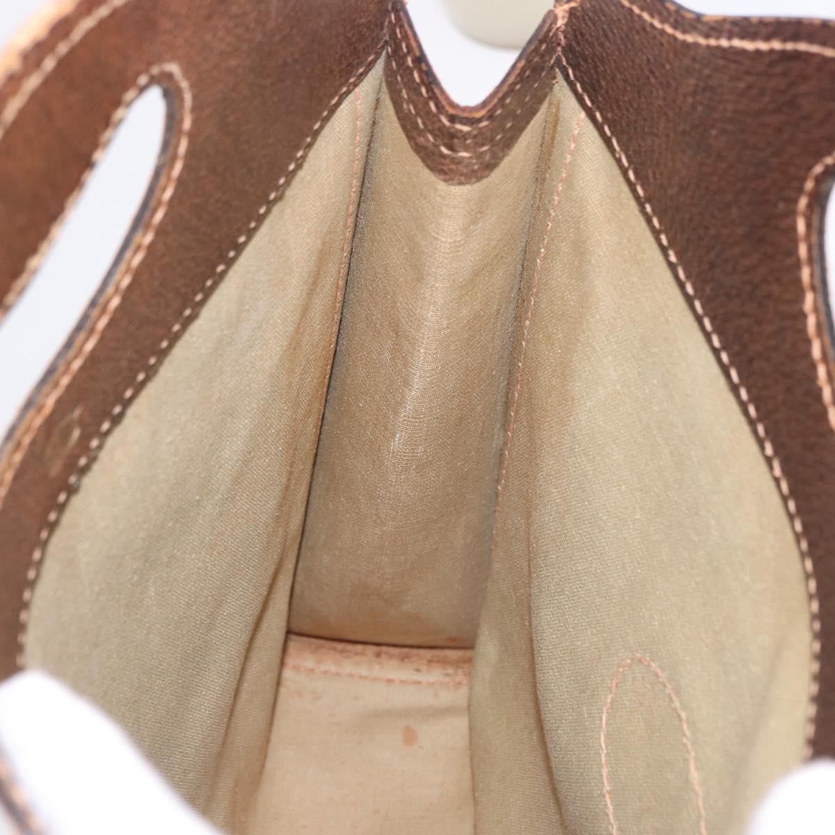 GUCCI GG Canvas Hand Bag Beige Auth 196557
