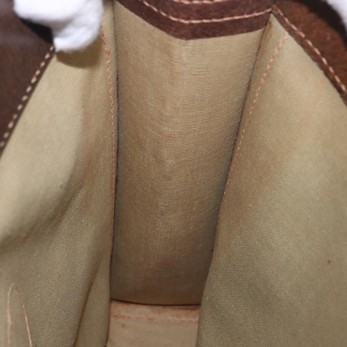 GUCCI GG Canvas Hand Bag Beige Auth 196557