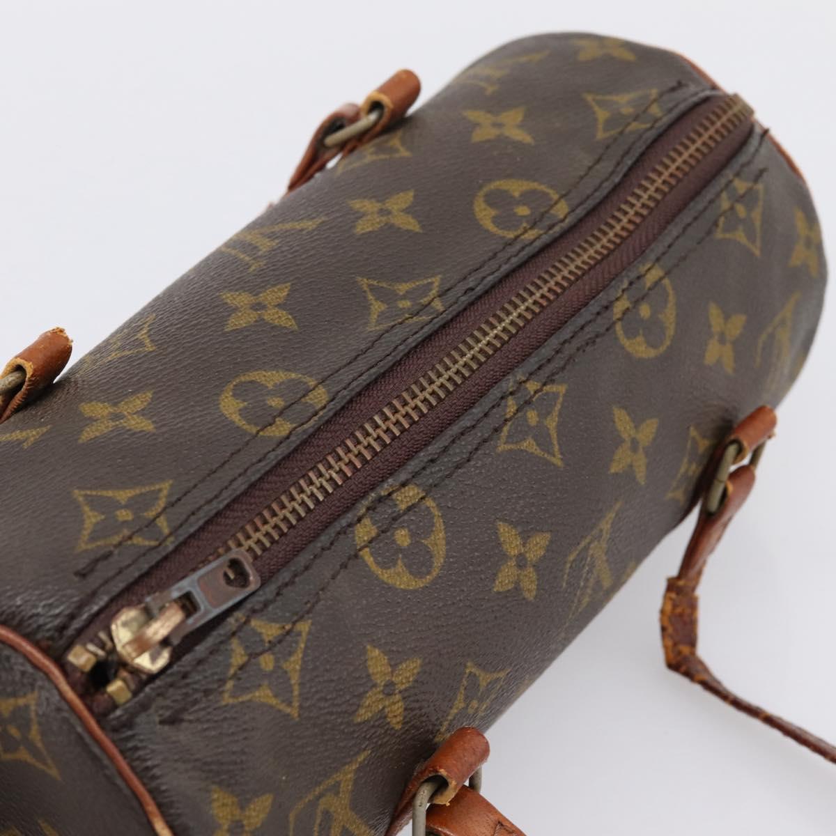 LOUIS VUITTON Monogram Papillon 19 Hand Bag M51389 LV Auth 196562